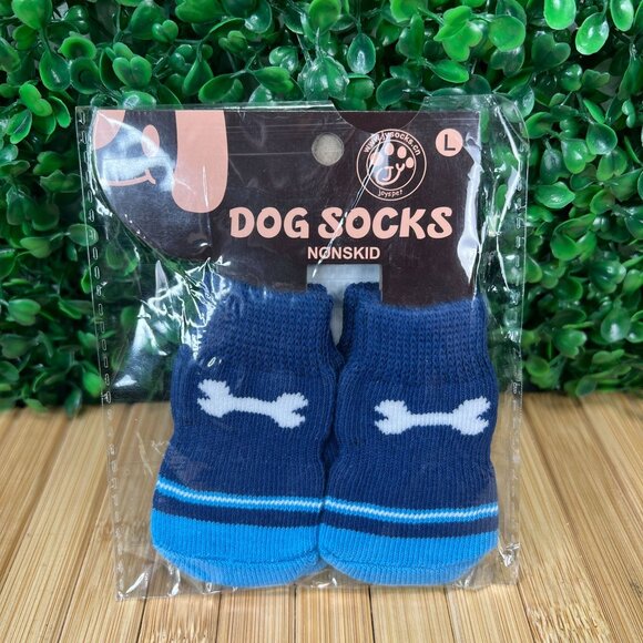 NWT Joyspet 5 Set of 4 pc Dog Socks Sz Large Nonskid Prevent Feet Burn - Picture 5 of 8